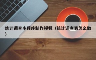景德镇统计调查小程序制作视频（统计调查表怎么做）